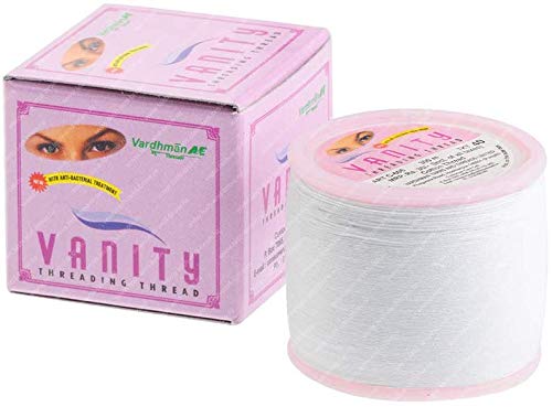 Bobina de hilo de algodón antibacteriano para cejas (2 unidades, 300 m)