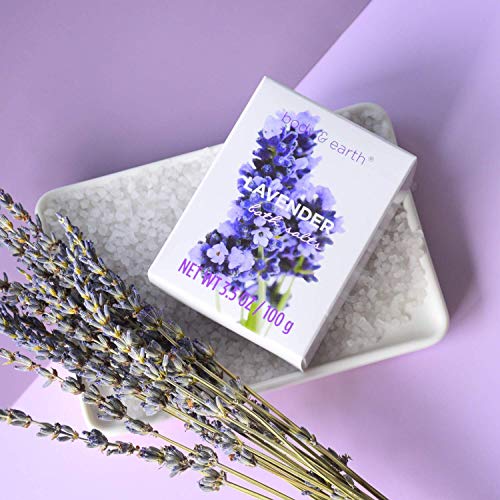 Body & Earth Set de Spa, Set de Regalo de Baño a Lavanda, Cesta de Spa para Mujer de 6 Piezas, Mejor Regalo para Ella