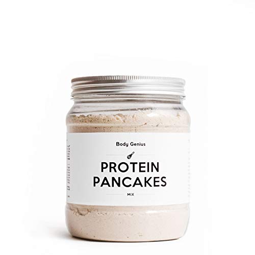 BODY GENIUS Protein Pancakes (Clásicos). 400g. Tortitas Proteicas Sin Azúcar Añadido. Con Proteína Whey Isolate y Harina de Avena. Hecho en España.