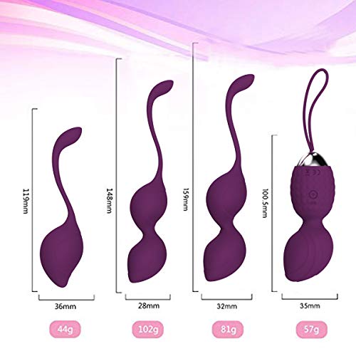 Bola de masaje y pesas Kegel 2 en 1 para ejercicios Bolas Ben Wa: médico recomendado para el control de la vejiga y los ejercicios del piso pélvico Bolas Kegel para principiantes y apriete