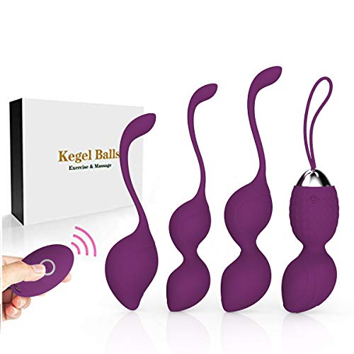 Bola de masaje y pesas Kegel 2 en 1 para ejercicios Bolas Ben Wa: médico recomendado para el control de la vejiga y los ejercicios del piso pélvico Bolas Kegel para principiantes y apriete