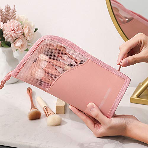 Bolsa De Almacenamiento Cosmético, Bolsa De Almacenamiento Cosmética Más Vendida Pincel De Maquillaje Cubo Tubo De Almacenamiento Red Máscara Roja Lápiz Labial Lápiz De Cejas Bolso De Almacenamien