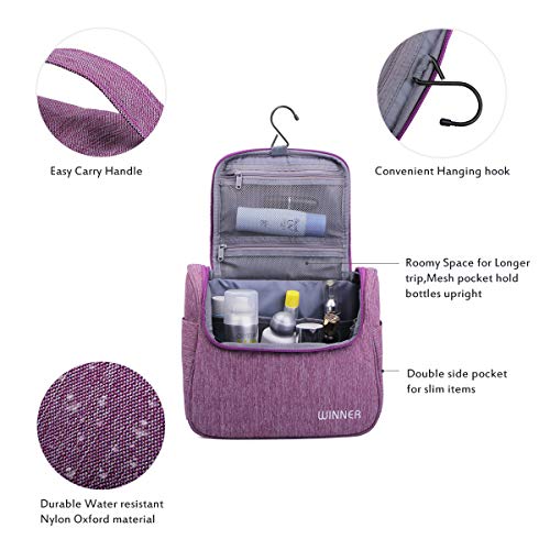 Bolsa de Aseo WINNER Bolsa de Viaje Colgante Bolsa de Cosméticos Impermeable para Hombres y Mujeres en Gimnasio / Viajes / Familia