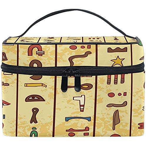 Bolsa de cosméticos de viaje Etnias tribales Toiletry Bird Toiletry Bolsa de maquillaje Bolsa Tote Case Organizador Almacenamiento para mujeres Niñas