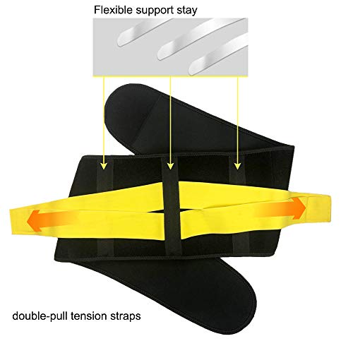 Bolsa de gel de hielo en la cintura - con soporte - terapia científica de frío y calor, esguince, cirugía,liberación del dolor lumbar, enfermedad degenerativa del disco, osteoporosis - 15"x 7"