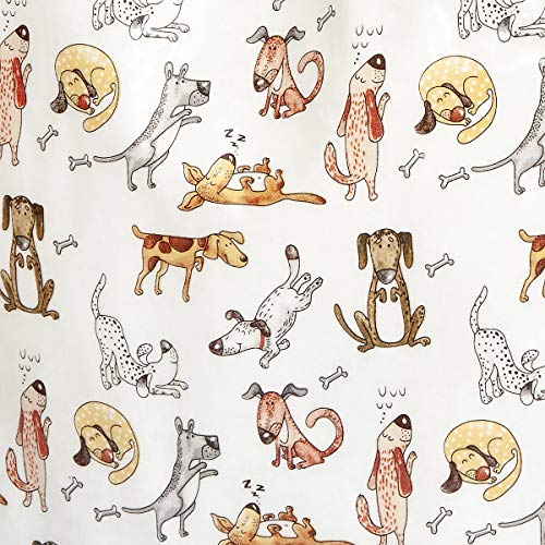 Bolsa de la Compra, Reutilizables con Divertido Diseño de Perros, 40 cm x 32 cm x 13 cm, Regalo para las Mujeres y los Amantes de los Perros