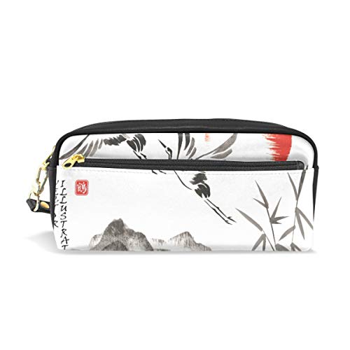 Bolsa de lápices Bolso Funda Estuche Cosmético de maquillaje de estilo japonés para niñas Escuela de viajes