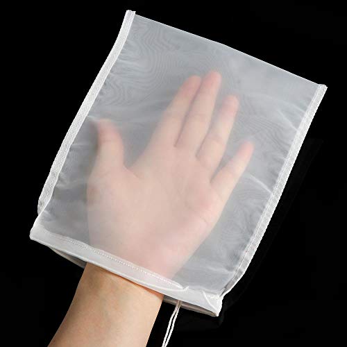 Bolsa De Leche De Nuez De Malla 200 Nylon De Múltiples Tamaños Malla Fina Bolsa De Leche De Almendra Reutilizable Colador Malla De Nylon Paño De Queso Cold Brew, China, 20X30Cm