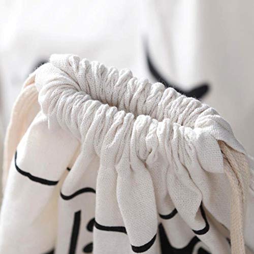 Bolsa de lona para guardar juguetes, resistente, con cordón, bolsa para la ropa sucia, bolsa para la colada, bolsa de almacenamiento grande, bolsa de viaje, gimnasio, juguetes, bolsas para colgar