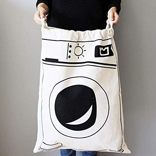 Bolsa de lona para guardar juguetes, resistente, con cordón, bolsa para la ropa sucia, bolsa para la colada, bolsa de almacenamiento grande, bolsa de viaje, gimnasio, juguetes, bolsas para colgar