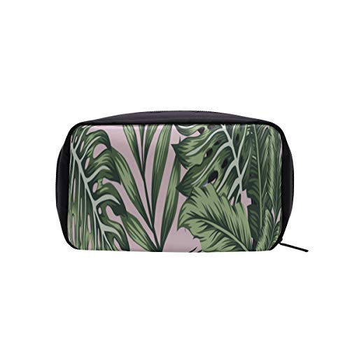 Bolsa de maquillaje básica Tropical Jungle Palm Bird Bolsa de aseo de viaje Bolsa de mano de maquillaje grande Bolsas de moda baratas para mujeres Bolsas de cosméticos Estuche multifunción Bolsas de
