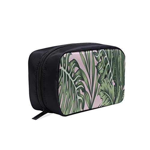 Bolsa de maquillaje básica Tropical Jungle Palm Bird Bolsa de aseo de viaje Bolsa de mano de maquillaje grande Bolsas de moda baratas para mujeres Bolsas de cosméticos Estuche multifunción Bolsas de