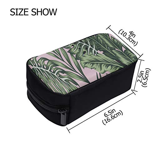 Bolsa de maquillaje básica Tropical Jungle Palm Bird Bolsa de aseo de viaje Bolsa de mano de maquillaje grande Bolsas de moda baratas para mujeres Bolsas de cosméticos Estuche multifunción Bolsas de