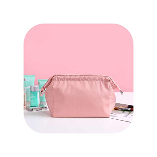 Bolsa de maquillaje cosmético | Novedades Bolsa de maquillaje Bolsa de cosméticos de viaje Estética Bolsa de maquillaje Monedero Bolso de aseo Organizador Bolsa de maquillaje Bolso impermeable-Rosa-