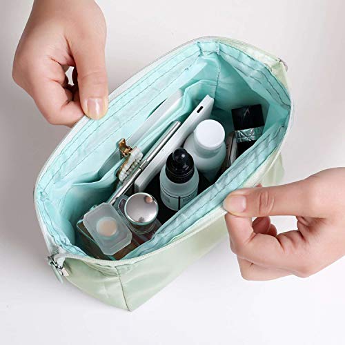 Bolsa de maquillaje cosmético | Novedades Bolsa de maquillaje Bolsa de cosméticos de viaje Estética Bolsa de maquillaje Monedero Bolso de aseo Organizador Bolsa de maquillaje Bolso impermeable-Rosa-