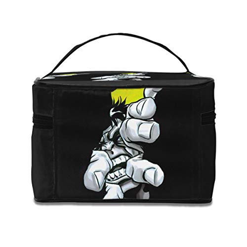 Bolsa de maquillaje, creativa Hulk de viaje, bolsa de cosméticos, bolsa grande de malla, organizador de brochas de maquillaje, bolsa de aseo para mujeres y niñas