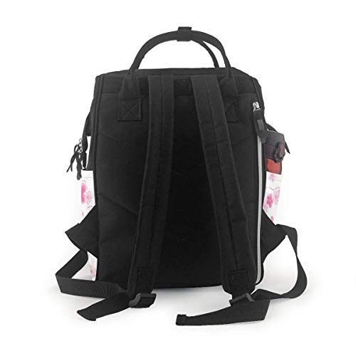 Bolsa de pañales rosa Hello Kitty Mommy Baby Bag, multifunción de gran capacidad de viaje mochila de pañales