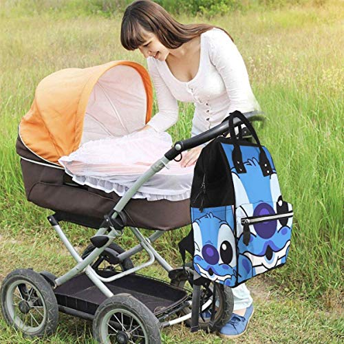 Bolsa de pañales-We Love Stitch Mommy Baby Bag, multifunción de gran capacidad de viaje mochila de pañales