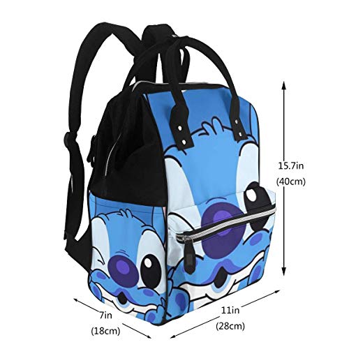 Bolsa de pañales-We Love Stitch Mommy Baby Bag, multifunción de gran capacidad de viaje mochila de pañales