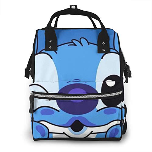 Bolsa de pañales-We Love Stitch Mommy Baby Bag, multifunción de gran capacidad de viaje mochila de pañales
