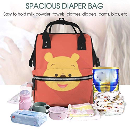 Bolsa de pañales Winnie Mommy Baby Bag, multifunción de gran capacidad de viaje mochila de pañales