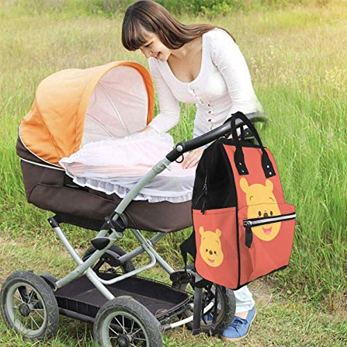 Bolsa de pañales Winnie Mommy Baby Bag, multifunción de gran capacidad de viaje mochila de pañales