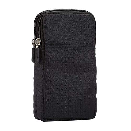 Bolsa de Teléfono Celular, Cintura Bolsas Teléfono Hombre, 6.0" Funda del Teléfono Bolsa de Celular Pouch Bandolera de Mujer Cruzado con Correa de Hombro Monedero de Bolsillo con Cintura Gancho
