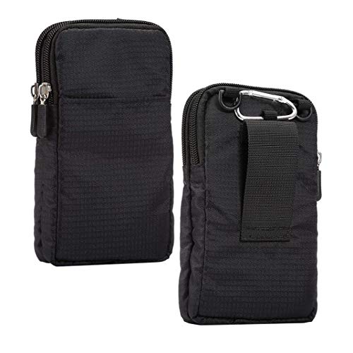 Bolsa de Teléfono Celular, Cintura Bolsas Teléfono Hombre, 6.0" Funda del Teléfono Bolsa de Celular Pouch Bandolera de Mujer Cruzado con Correa de Hombro Monedero de Bolsillo con Cintura Gancho