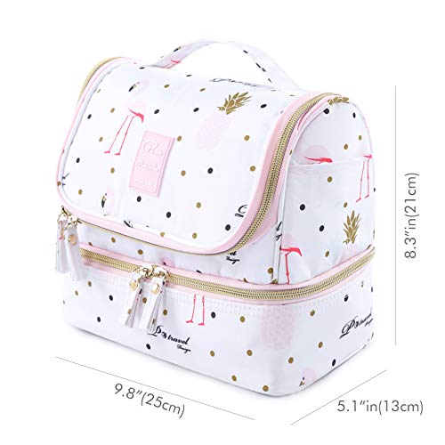 Bolsa de Viaje Bolsa de Aseo, Lychii Bolso cosmético Impermeable Organizador con Compartimento Separable para Hogar Vacaciones Viaje de Negocios Equipaje, Kit de Aseo para Hombres y Mujeres