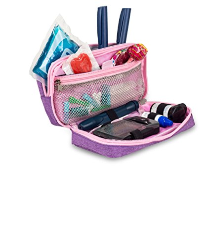 Bolsa estuche isotérmico para diabéticos | Diabetic´s | Elite Bags | Color: morado | Para plumas de insulina y glucómetros