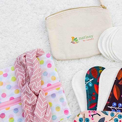 Bolsa para lavadora, perfecta para tus productos ecológicos y lavables: salvaslips, compresas, almohadillas de maquillaje y de lactancia; Se acabó el buscar tus pequeñas almohadillas en la lavadora