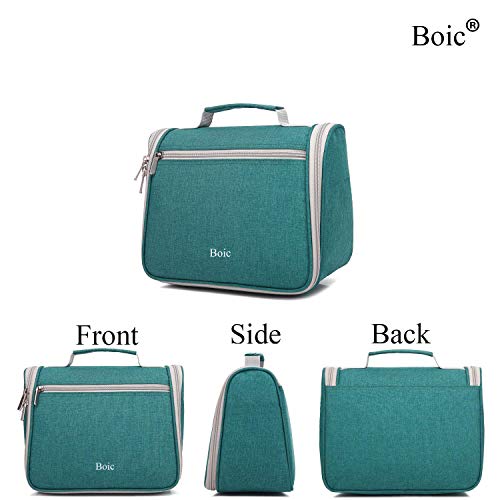 Bolsas de Aseo, Boic Neceser Pequeño Viaje para Hombre y Mujer, Bolsa Aseo Impermeable, Organizador de Cosmético Neceser Maquillaje, Lavado y Afeitado en el Baño y Gimnasio -Azul