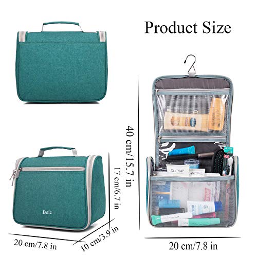 Bolsas de Aseo, Boic Neceser Pequeño Viaje para Hombre y Mujer, Bolsa Aseo Impermeable, Organizador de Cosmético Neceser Maquillaje, Lavado y Afeitado en el Baño y Gimnasio -Azul