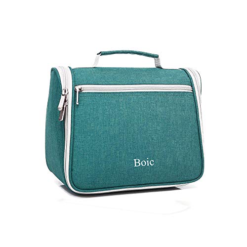 Bolsas de Aseo, Boic Neceser Pequeño Viaje para Hombre y Mujer, Bolsa Aseo Impermeable, Organizador de Cosmético Neceser Maquillaje, Lavado y Afeitado en el Baño y Gimnasio -Azul