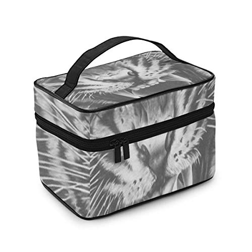 Bolsas de cosméticos Tiger with Travel Cosmetic Case Organizer Portable Artist Storage Bag with,Built-in Pocket,Multifunction Case Toiletry Bags for Women Travel Daily Carry