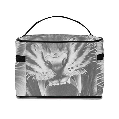 Bolsas de cosméticos Tiger with Travel Cosmetic Case Organizer Portable Artist Storage Bag with,Built-in Pocket,Multifunction Case Toiletry Bags for Women Travel Daily Carry