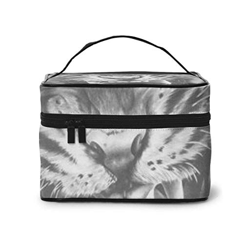 Bolsas de cosméticos Tiger with Travel Cosmetic Case Organizer Portable Artist Storage Bag with,Built-in Pocket,Multifunction Case Toiletry Bags for Women Travel Daily Carry