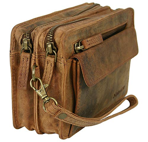 bolso de cuero bolso masculino " Harold´s " Vintage cuero con correa de mano