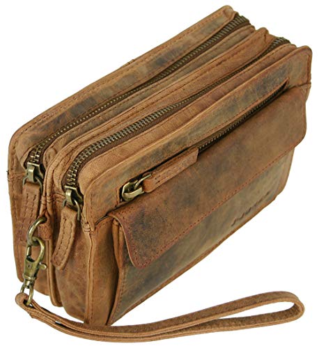 bolso de cuero bolso masculino " Harold´s " Vintage cuero con correa de mano
