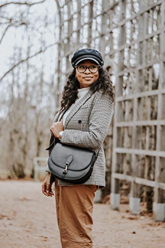 Bolso de Cuero Gusti - Wiebke Bolso Mujer Bandolera pequeño de Piel Negro