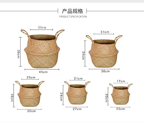 Bolso De La Paja Bolso Cruzado Cesta De Flores De Almacenamiento De Paja Monstera, Laúd, Banyan, Maceta De Ave Del Paraíso, Cesta Tejida De Decoración De La Sala De Estar