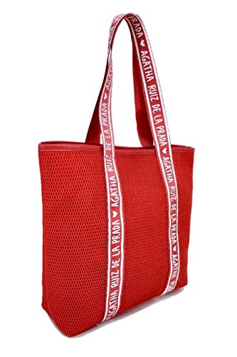 Bolso de Malla Shopper Rojo Agatha Ruiz de la Prada