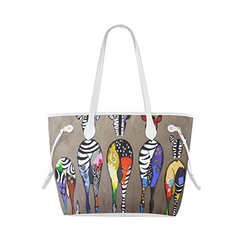 Bolso de mano de la universidad La familia viene en todos los colores Bolso de viaje de pintura de cebra Bolso de mano reutilizable de gran capacidad resistente al agua con mango duradero