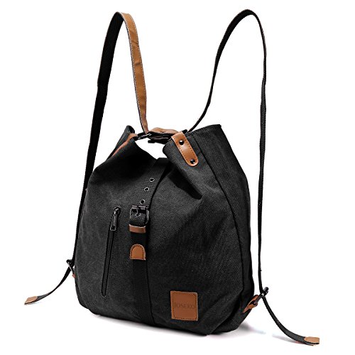 Bolso Mochilas Mujer Casual Vendimia, JOSEKO Niña Lona Multifuncional Antirrobo Bolso de Cuero de Gran Capacidad Bolsas de Viaje para Cualquier Ocasión