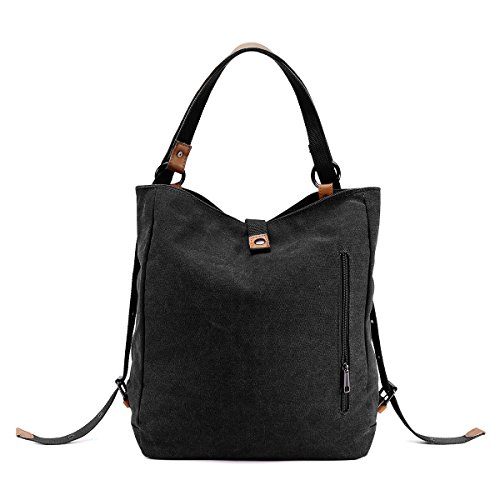 Bolso Mochilas Mujer Casual Vendimia, JOSEKO Niña Lona Multifuncional Antirrobo Bolso de Cuero de Gran Capacidad Bolsas de Viaje para Cualquier Ocasión