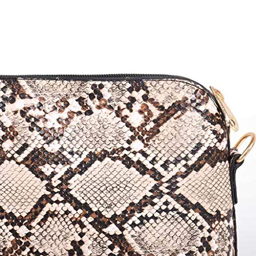 Bolsos Bandolera para Mujer Pequeños Verano 2019 Bolsos de Hombro Mujer Crossbody con Cadena Bolsos de Fiesta Carteras Mujer Piel PU Estampados Serpiente