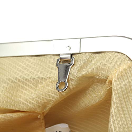 Bolsos Mujer Fashion Lady Party Wedding Handbag Purse Girl Soft Evening Bag Bridal Women Satin Crystal Clutch Silver