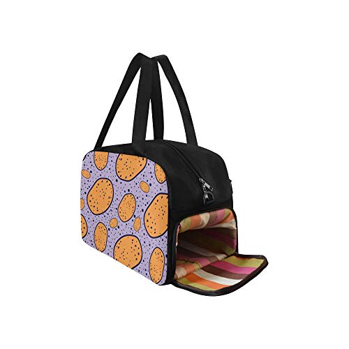 Bolsos para mujer Deliciosos dibujos animados Comida linda Merienda Yoga Bolsos de gimnasia Bolsos de fitness Bolsas de lona Bolsa de zapatos para equipaje deportivo Bolsa de lona para gimnasio al a