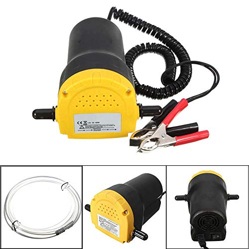 Bomba Extractora de Aceite, Motor Aceite Extractor de Líquido Diesel Transferencia de Aceite Combustible Diesel Succión del Coche Combustible Eléctrico 12V（Solo aceite diesel de motor）