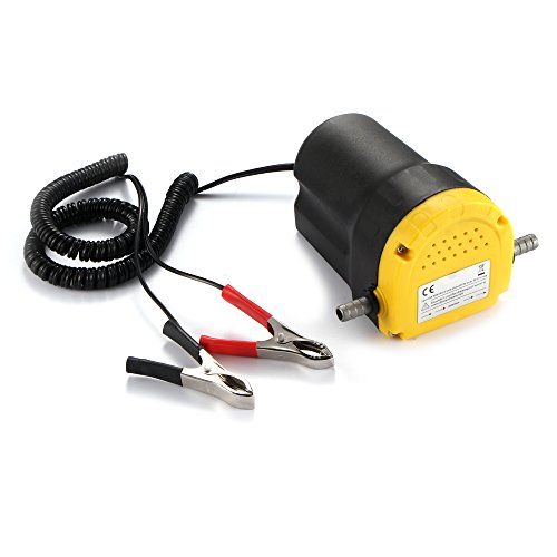 Bomba Extractora de Aceite, Motor Aceite Extractor de Líquido Diesel Transferencia de Aceite Combustible Diesel Succión del Coche Combustible Eléctrico 12V（Solo aceite diesel de motor）